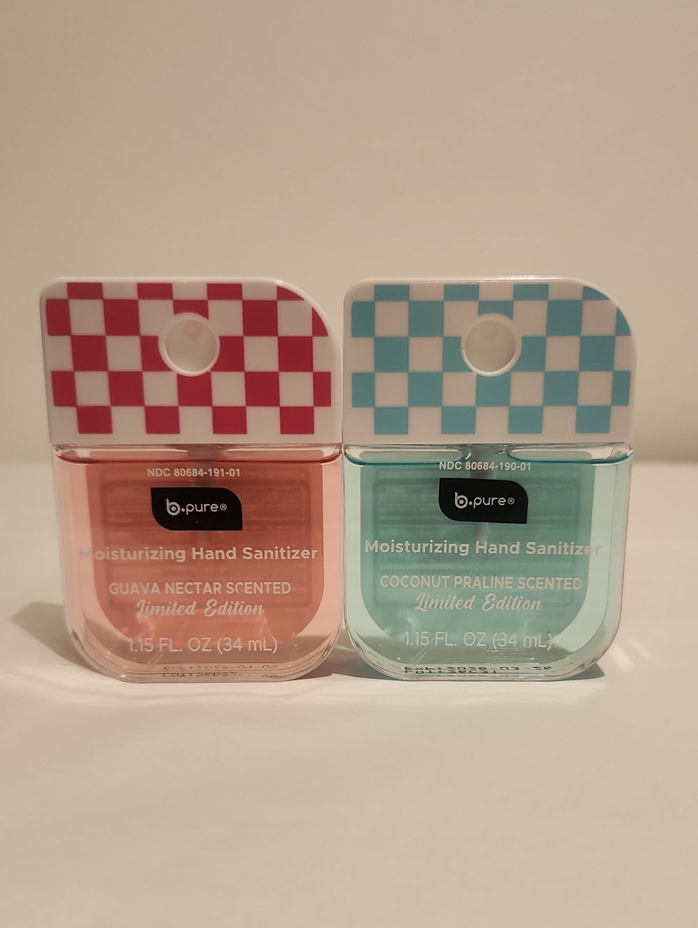 b.pure Moisturizing Hand Sanitizer Duo - Guava Nectar & Coconut Praline